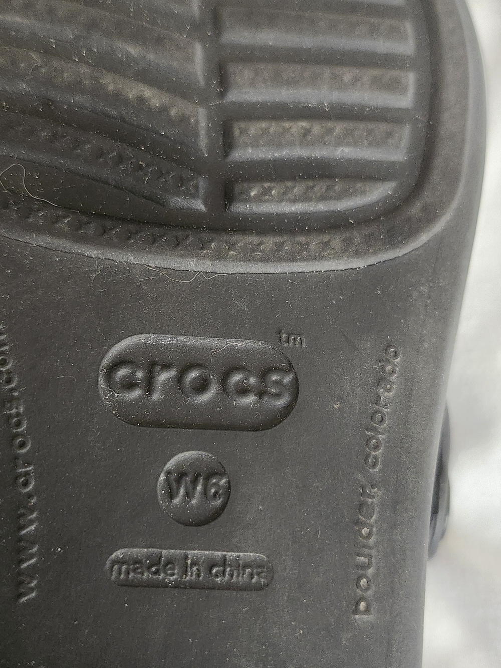 Crocs Black Classic Slide Sandals - Picture 8 of 8